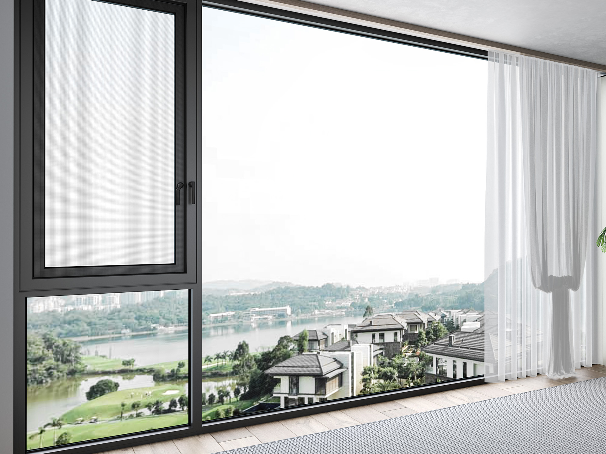 荣耀E0系统断桥平开窗