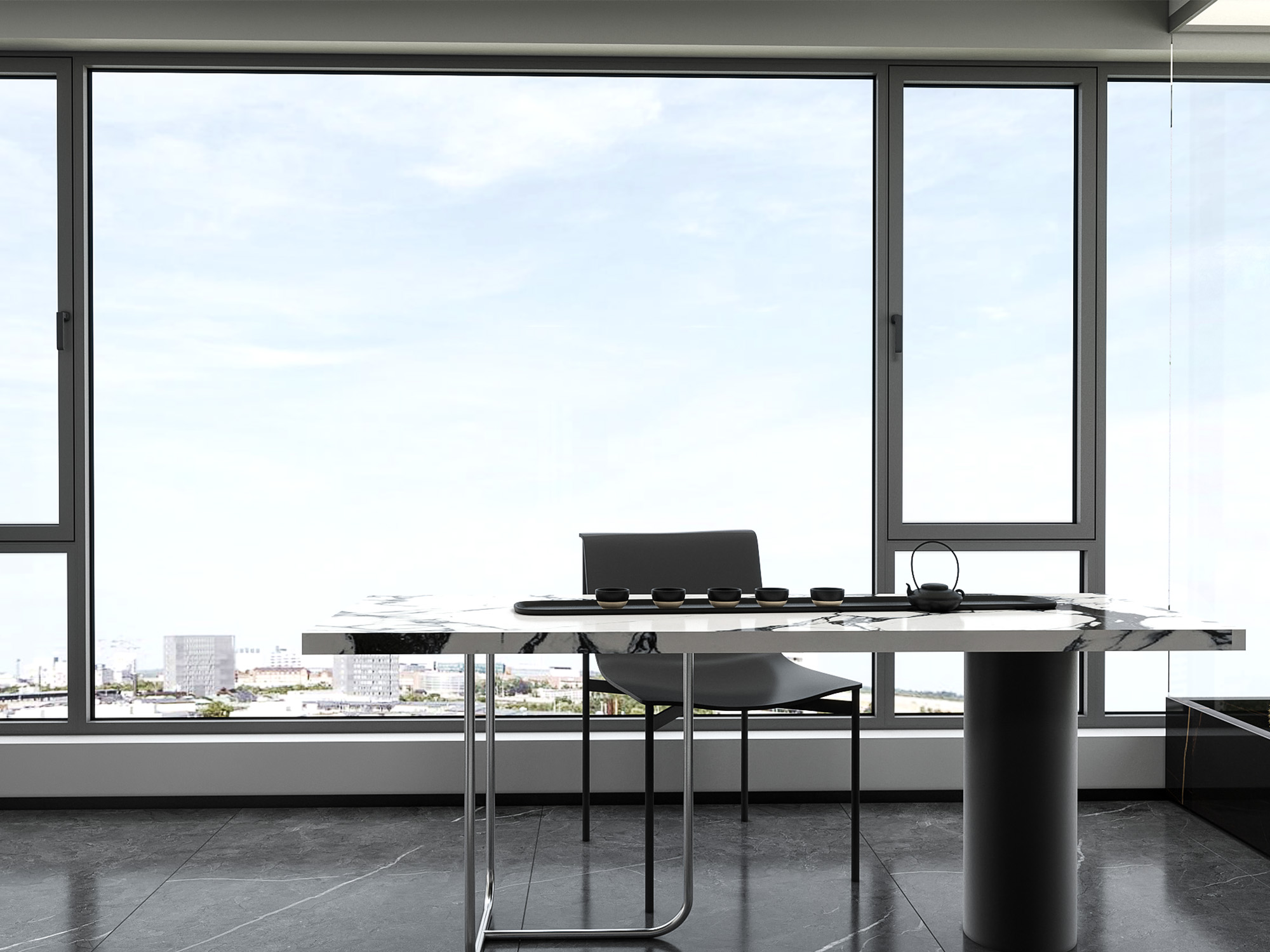 青玉系统断桥内开窗