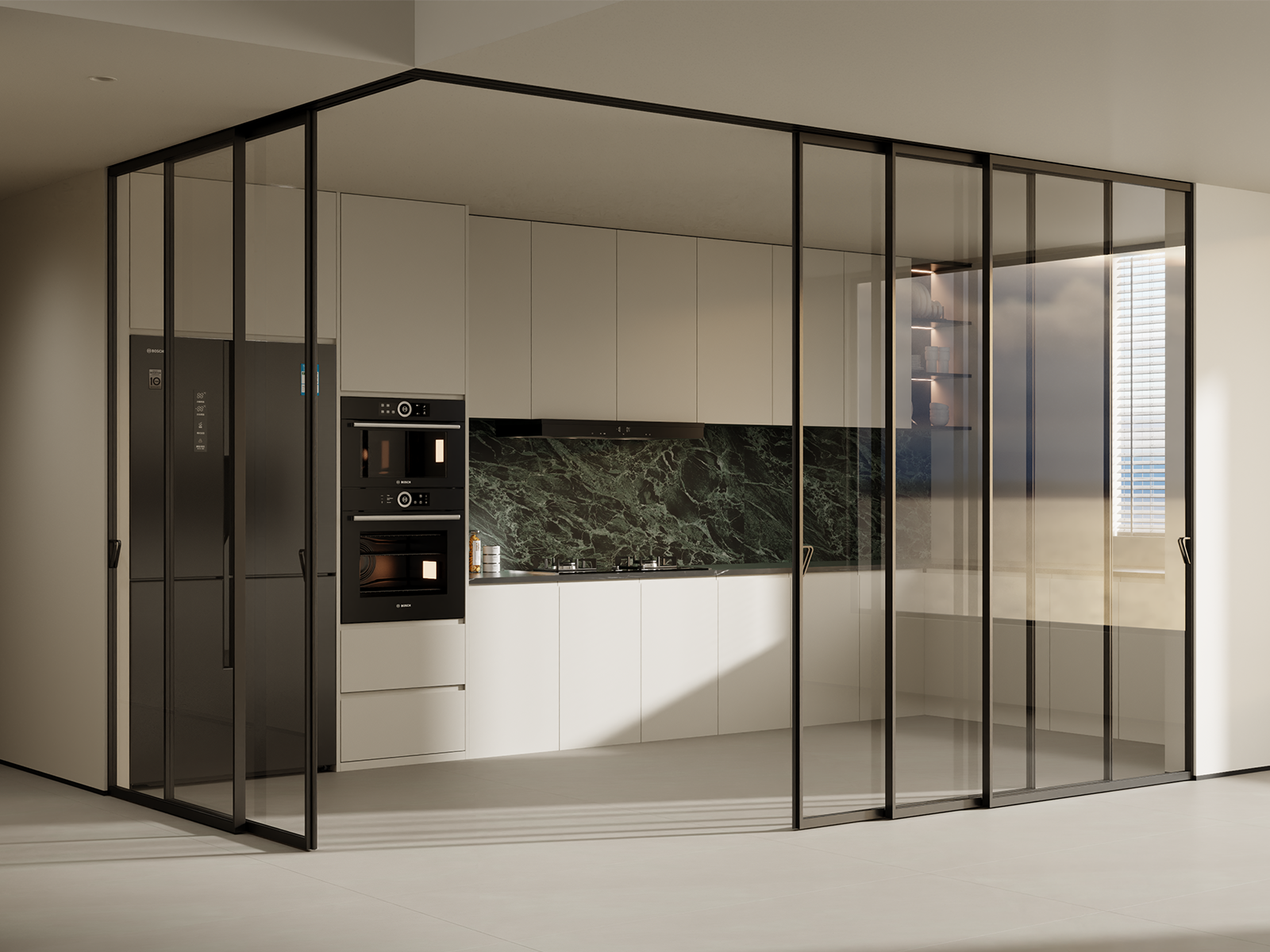 悦美极窄吊趟门