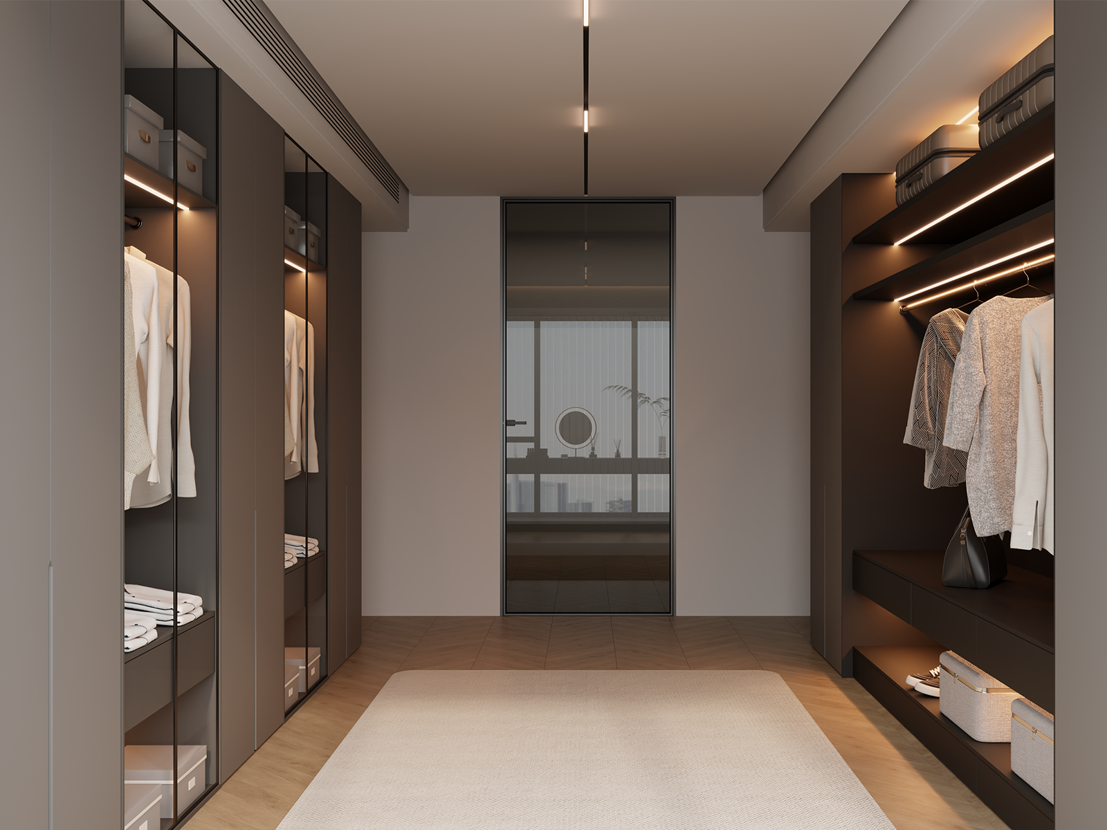 悦美极窄平开门